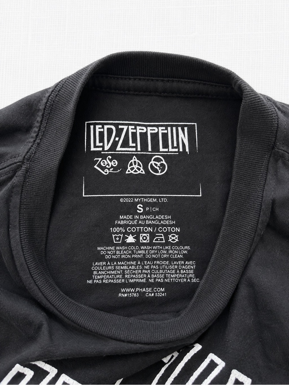 Led Zeppelin Black Graphic Reptile Tee - Picture 4 of 4